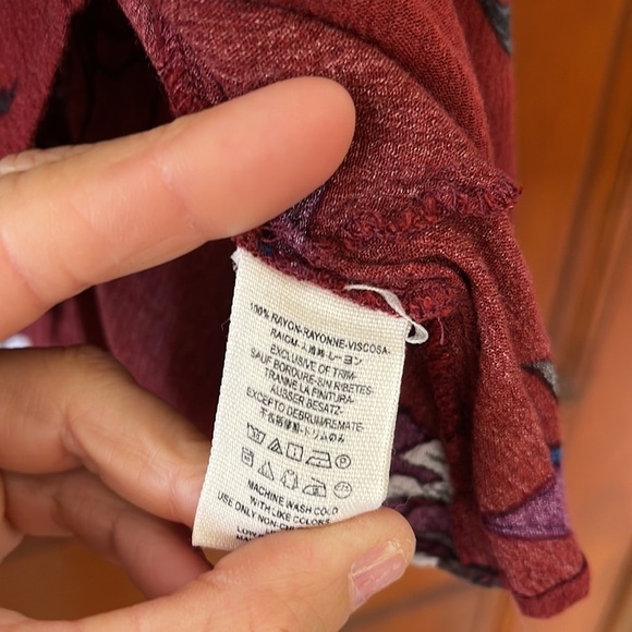 Free people floral swing tunic/mini dress small - Picture 3 of 5